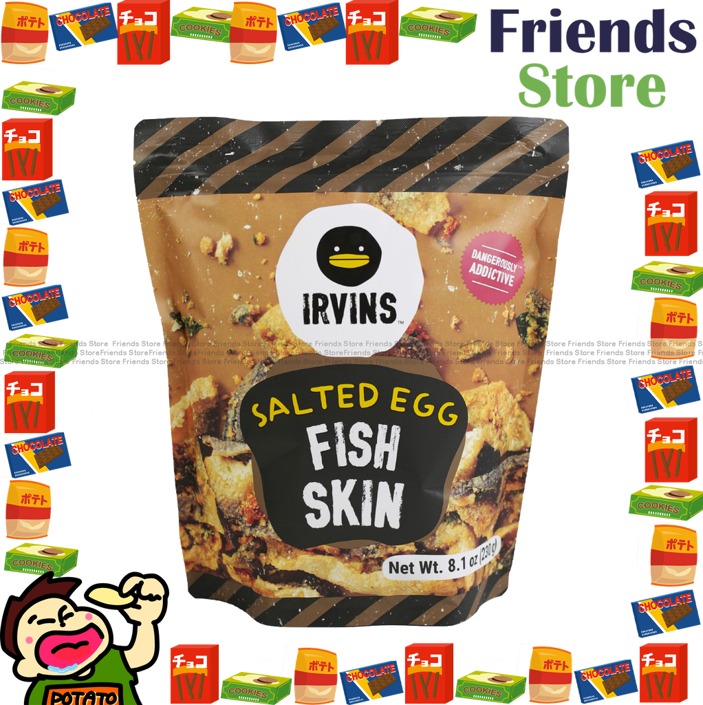 IRVINS - Singapore Salted Egg Fish Skin (230g X 1)  鹹蛋魚皮 (大包裝)