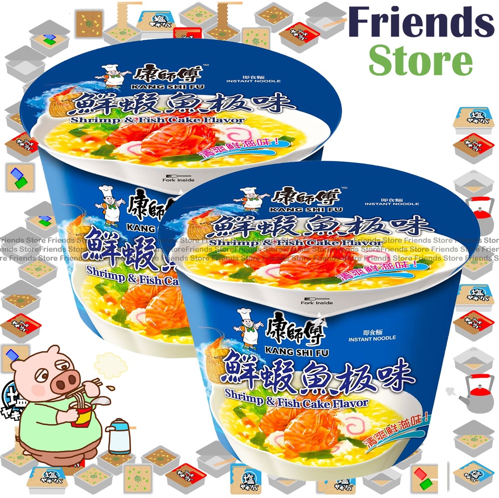 Master Kong - [Bowl]  Shrimp & Fish Cake Instant Noodle (101g X 2)