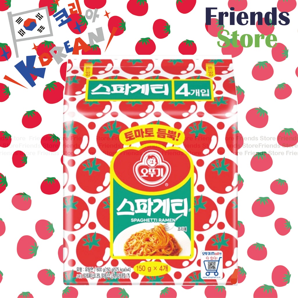 Ottogi - Spaghetti Ramen (Tomato Flv) Pack of 4s (Parallal Imported/Random Packing)BBD:on/after 22 JUL 2025