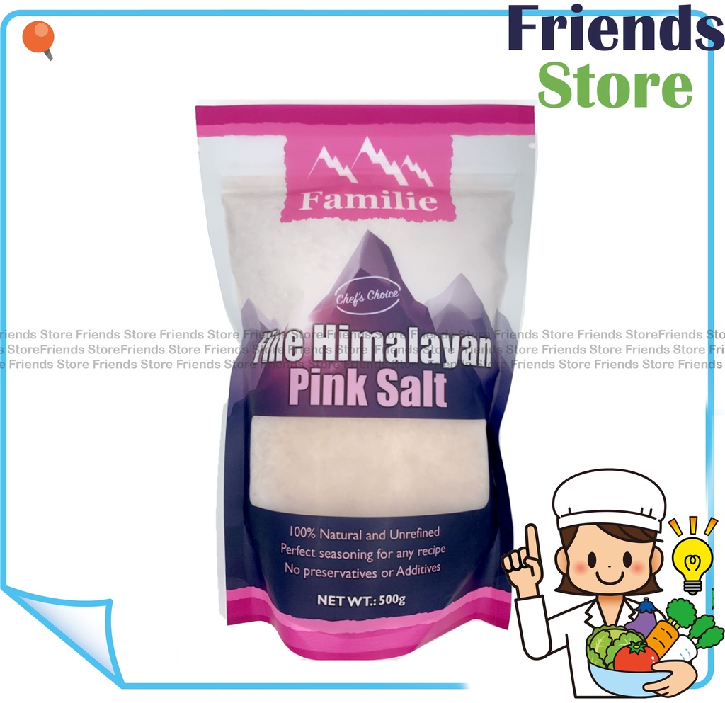 Familie - Fine Himalayan Pink Salt (500g X 1) (Random Packing/ Pallaral Imported Goods)