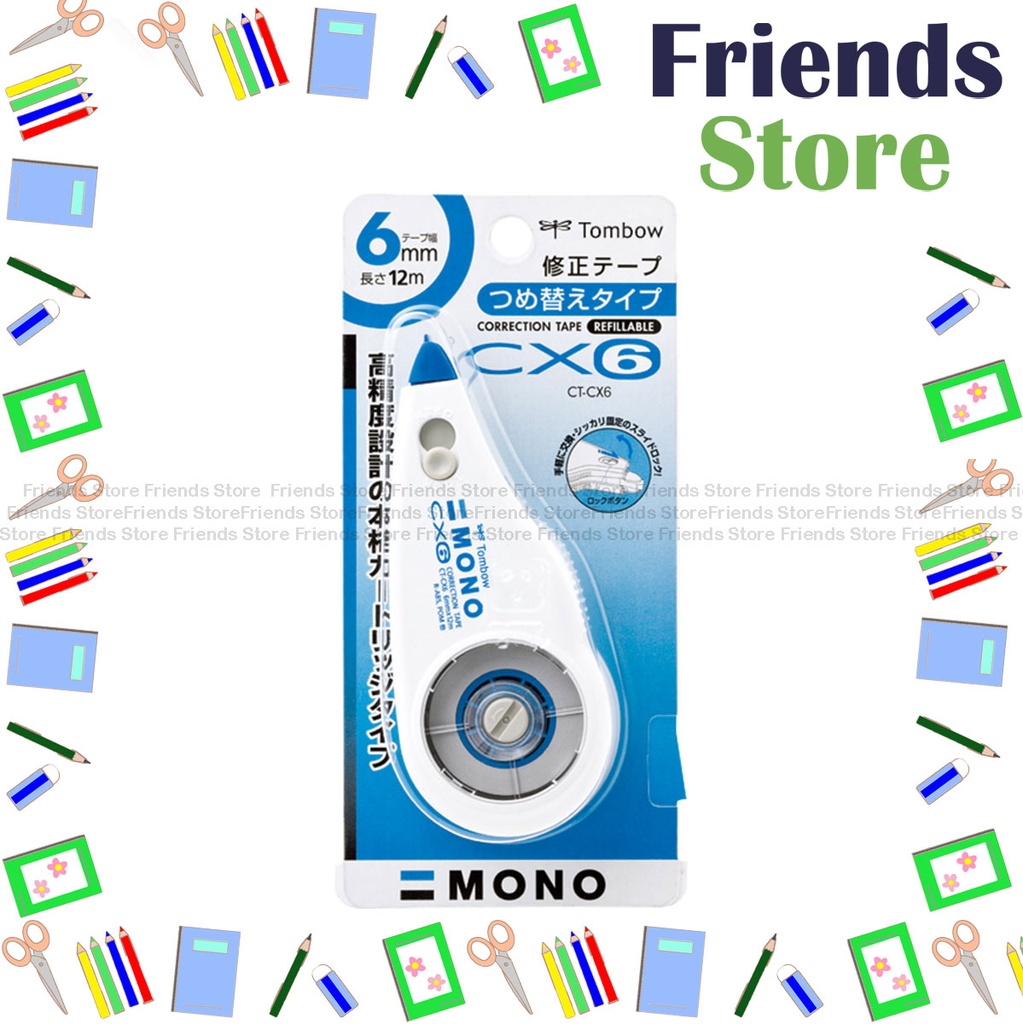 蜻蜓牌 - CT-CX6  改錯帶 塗改帶 修正帶 6毫米 x 12米