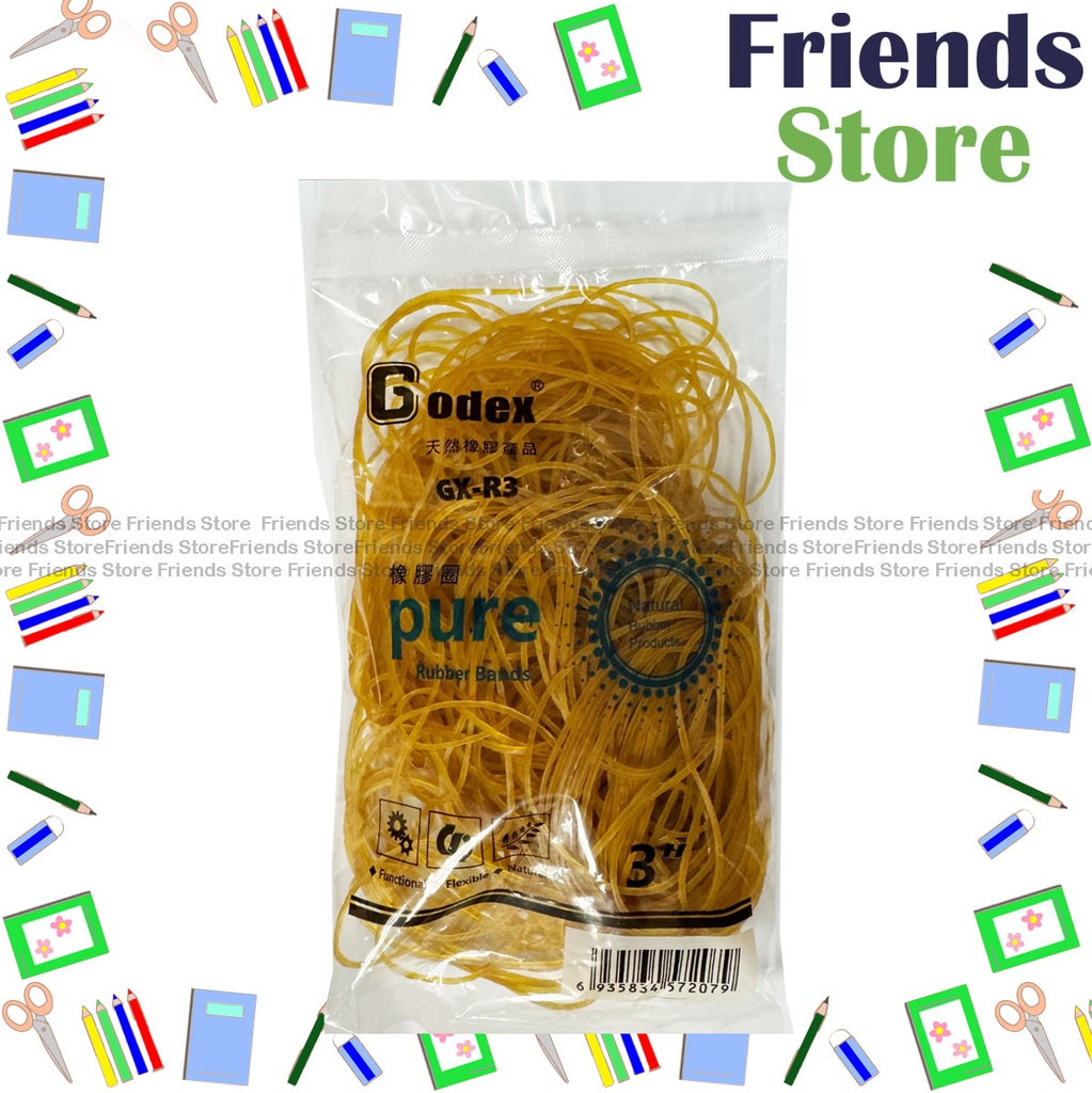 Godex - Bagged Rubber Band (Diameter 3"/approx. 160g per bag)  GX-R3
