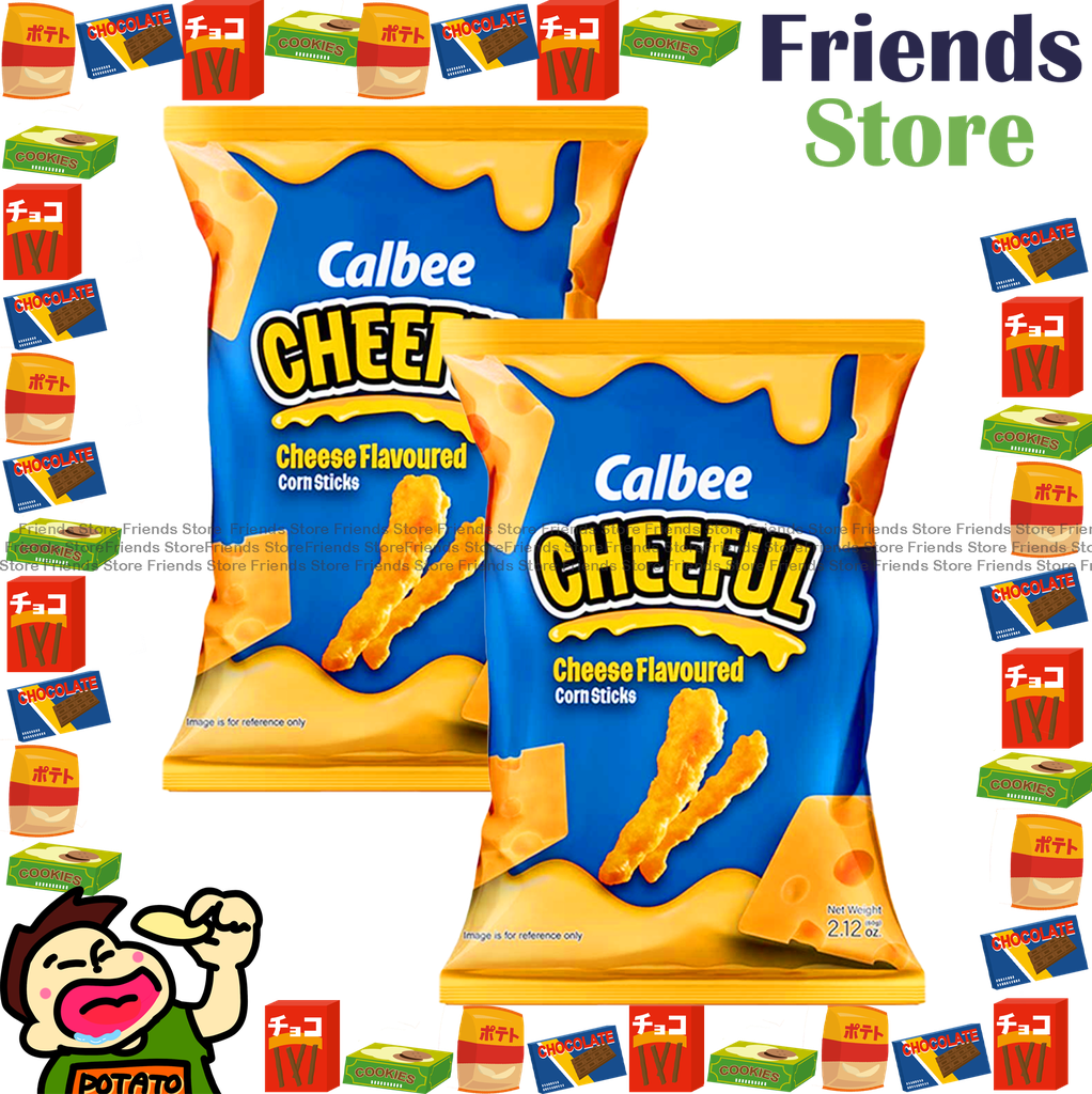 Calbee - CHEEFUL Cheese Flavoured Corn Sticks (60g X 2)