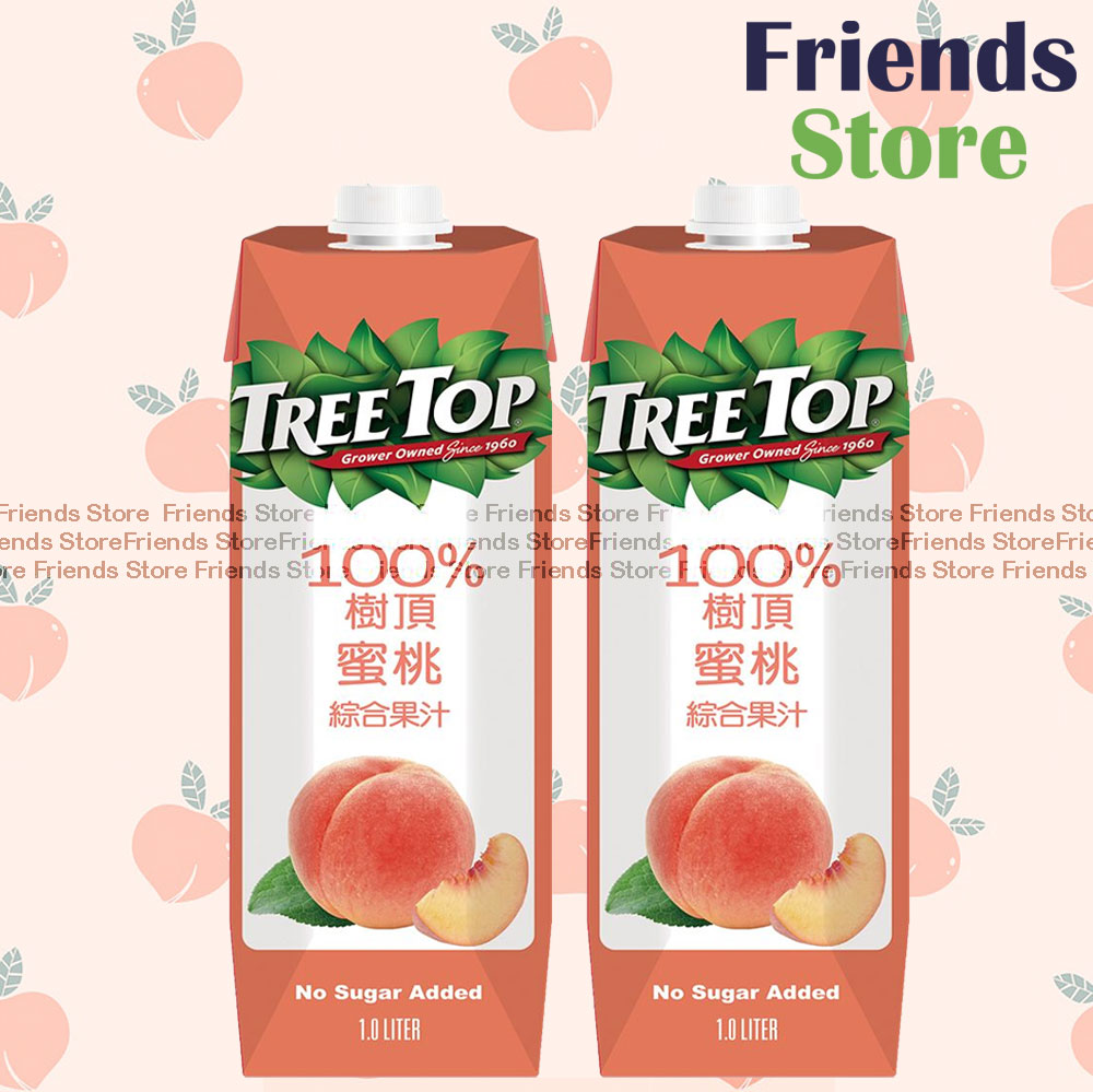 樹頂 - <家庭裝> 100% 蜜桃綜合果汁 (1公升 X 2)最佳飲用日期：2025年10月1日或之後
