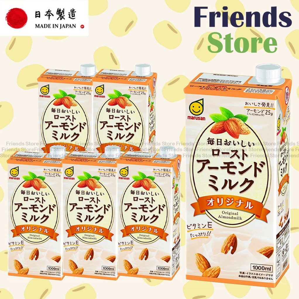 marusan - [原箱] 丸山 原味杏仁奶 飲品 (1000毫升 X 6)