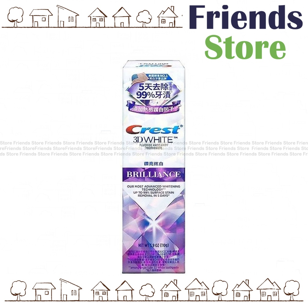 Crest - 3D White Brilliance - Vibrant Peppermint  (鑽亮炫白)(191540) (Random Packing)