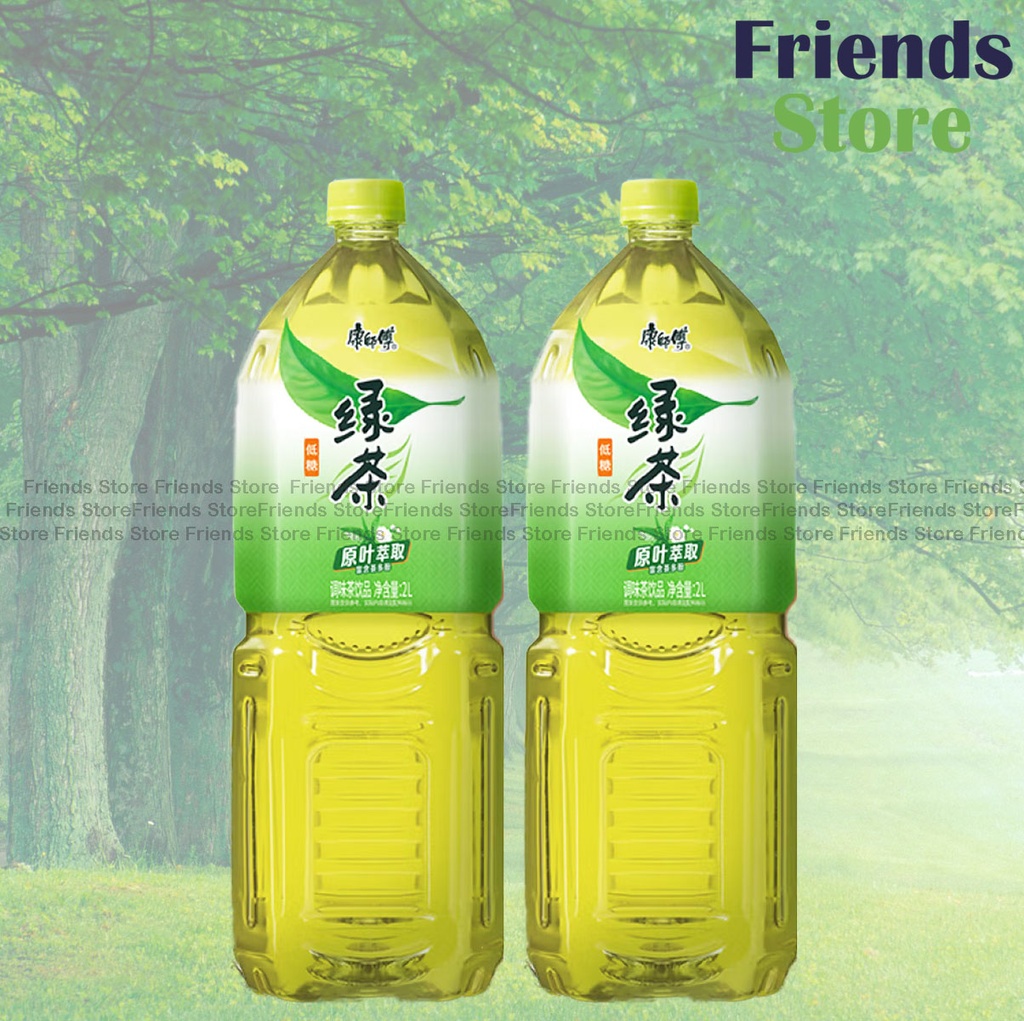 康師傅 - 大支樽裝 低糖（茉莉味）綠茶 飲品 (2升 X 2) 產品包裝隨機發放 最佳飲用日期：2025年11月或之後