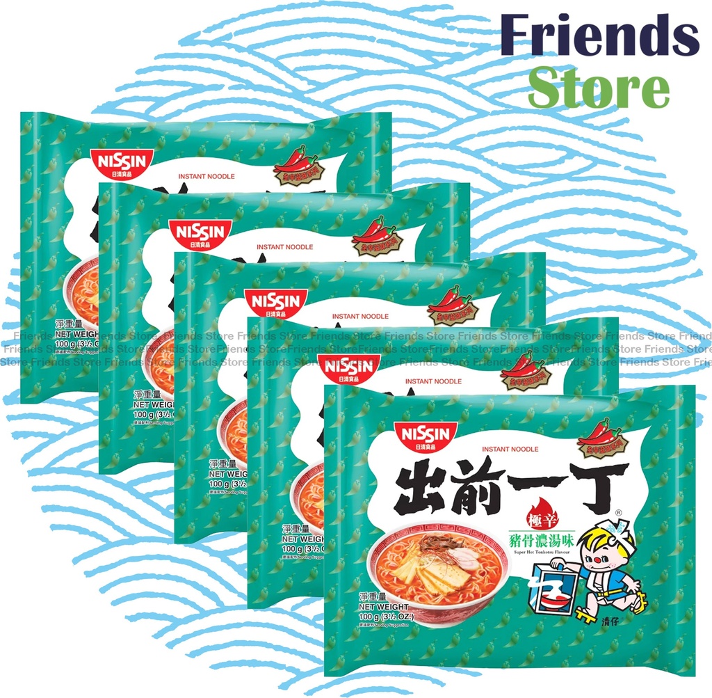 NISSIN - Demae Iccho Japan Local Ramen Series Super Hot Tonkotsu Flavour Instant Noodle (100g X 5)