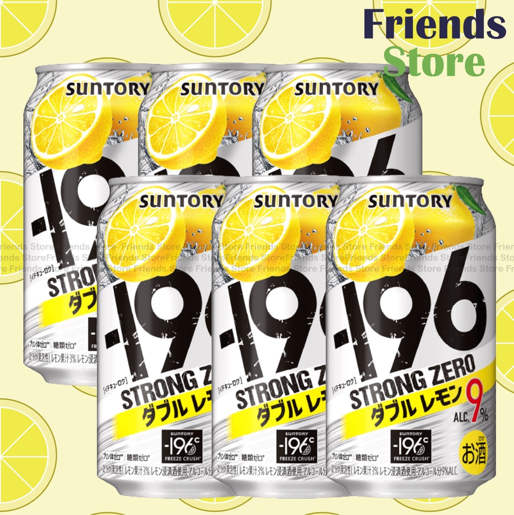 Suntory - -196℃ Strong Zero Double Lemon (350ml X 6)