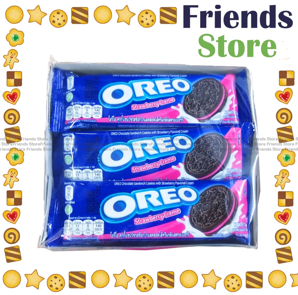 Oreo - 夾心餅乾 草莓士多啤梨味 331.2克 (27.6克 X 12)