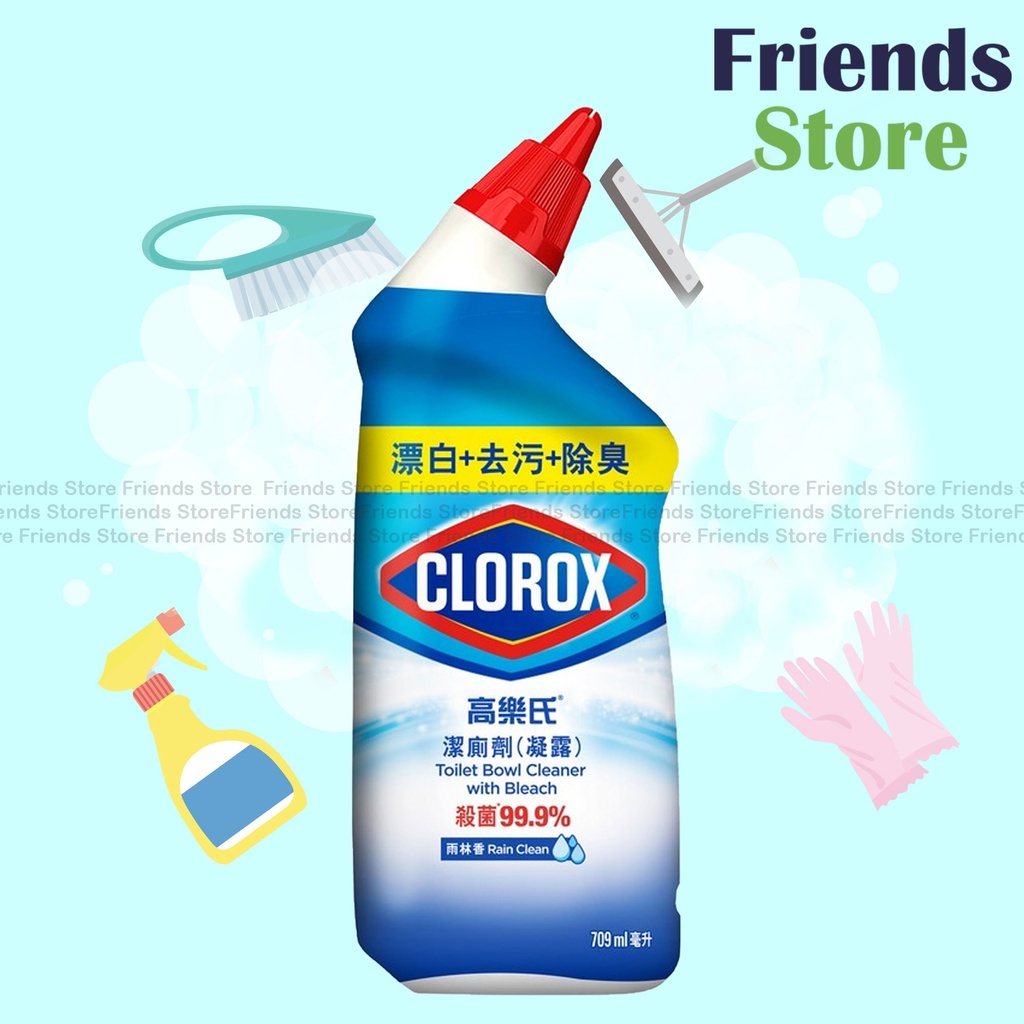 Clorox - Toilet Bowl Cleaner with Bleach (Rain Clean 雨林香味)  709ml