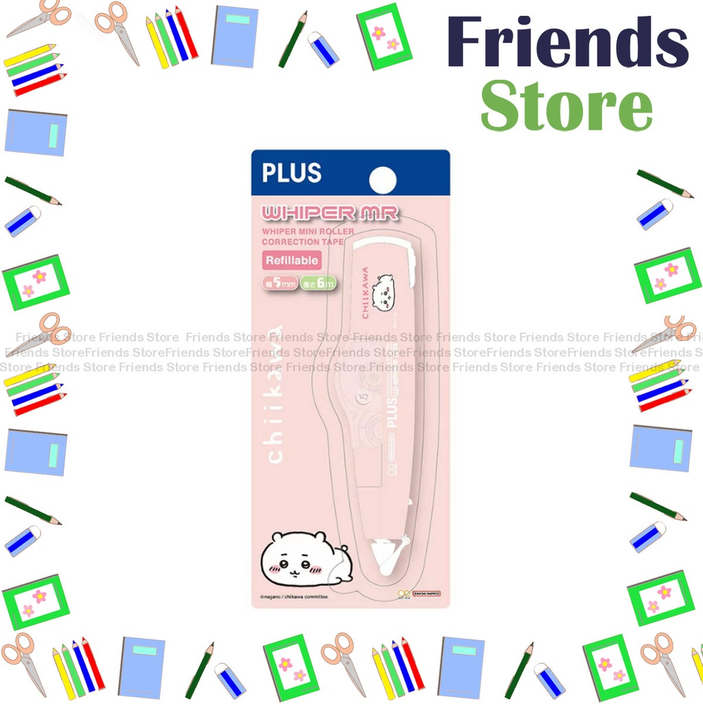 PLUS - Limited Edition - Chiikawa X WHIPER MR Correction Tape W5mm X L6m (Pink) WH-615SS-AS