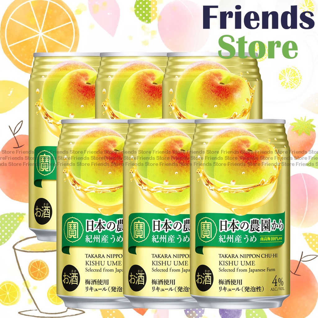 Takara - Japan Nippon Chu-Hi Nihon Nouen Kara Ume Flavour 梅味  (350ml X 6)