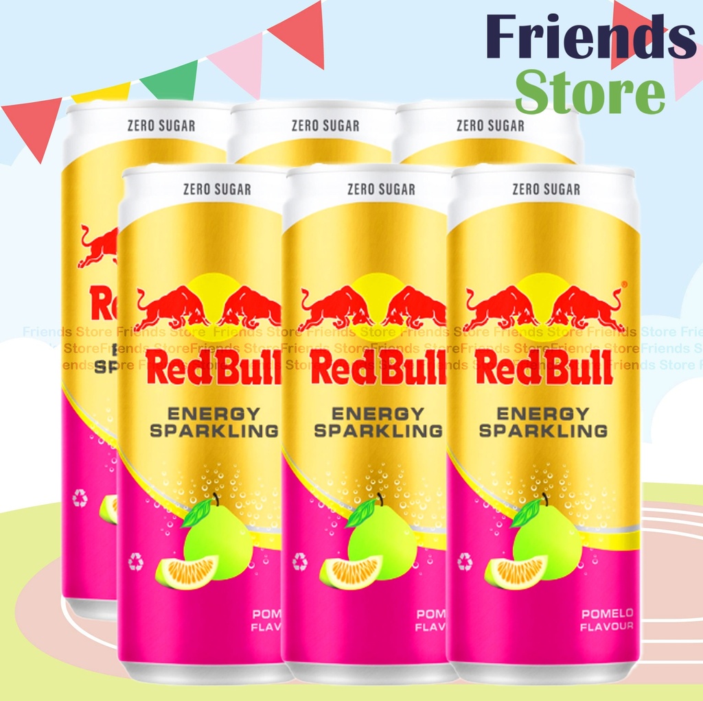 紅牛 - 無糖 清新柚子味碳酸能量飲品 (250毫升 X 6)