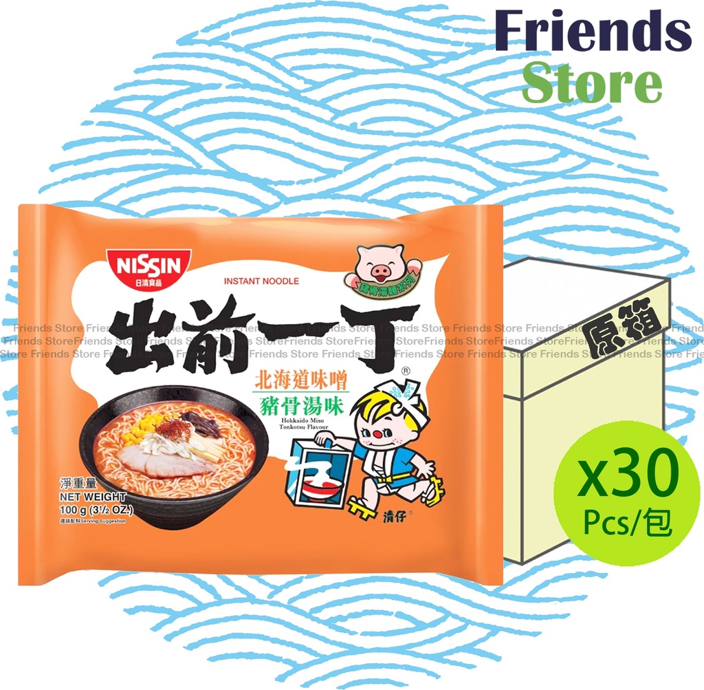 NISSIN - [Full case] Demae Iccho Japan Local Ramen Series Hokkaido Miso Tonkotsu Flv Instant Noodle (100g X 3