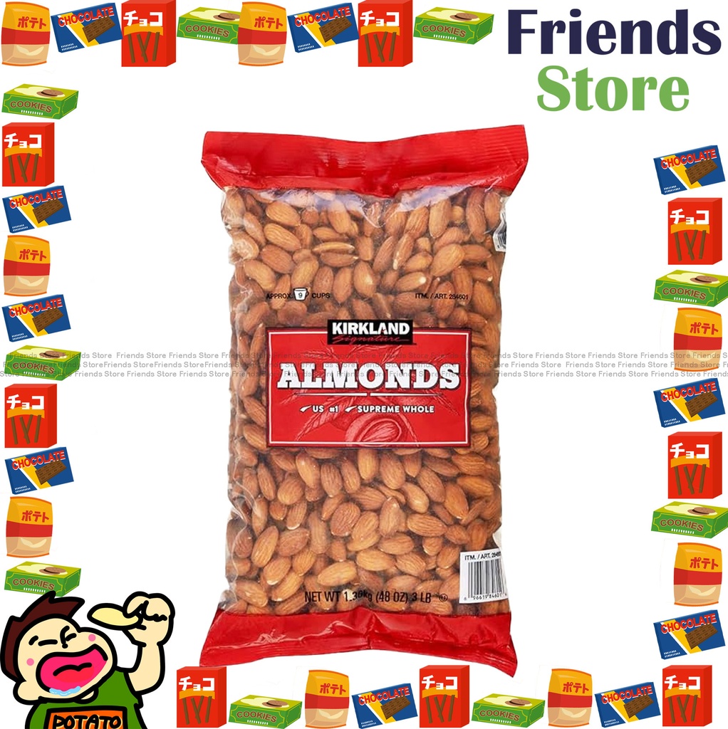 Kirkland Signature - Whole Almonds (Bag of 1360g) BBD: on/after JAN 2026 or after