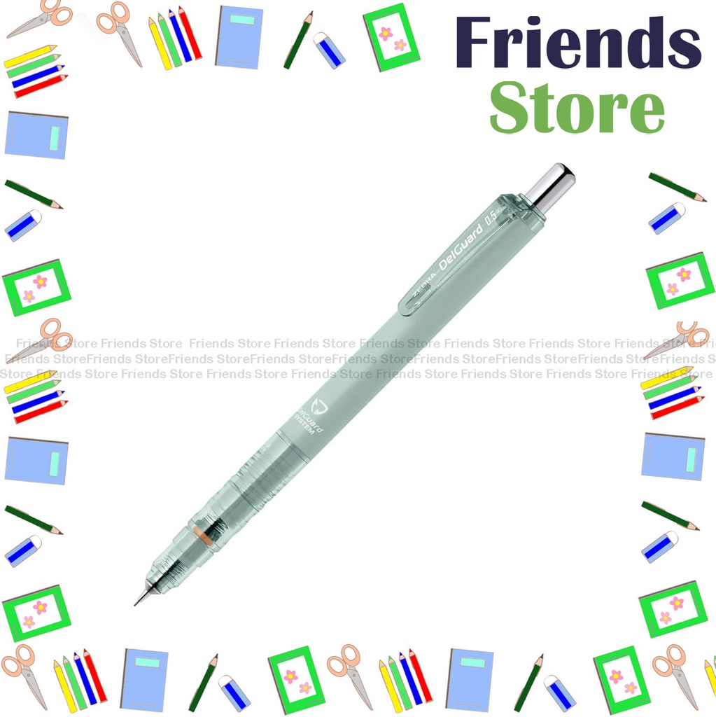 Zebra 斑馬牌 - DelGuard P-MA85-LG-MG 不易斷芯自動鉛筆0.5mm 淺綠筆杆 