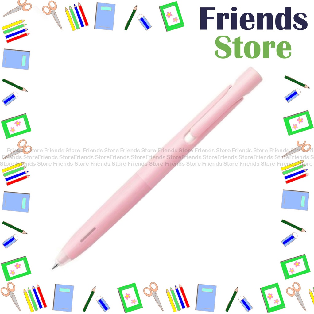 Zebra 斑馬牌 - bLen Single-Colour Emulsion Ink Ball-point Pen 0.5mm Light Pink Barrel-Black Ink  (B-BAS88-LP)