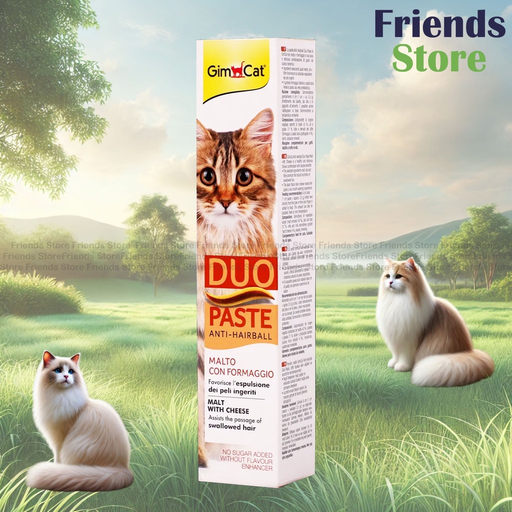 GimCat - Malt+Cheese Hair Ball Cream for Cats 50g  [Best Before: JUL 2026]