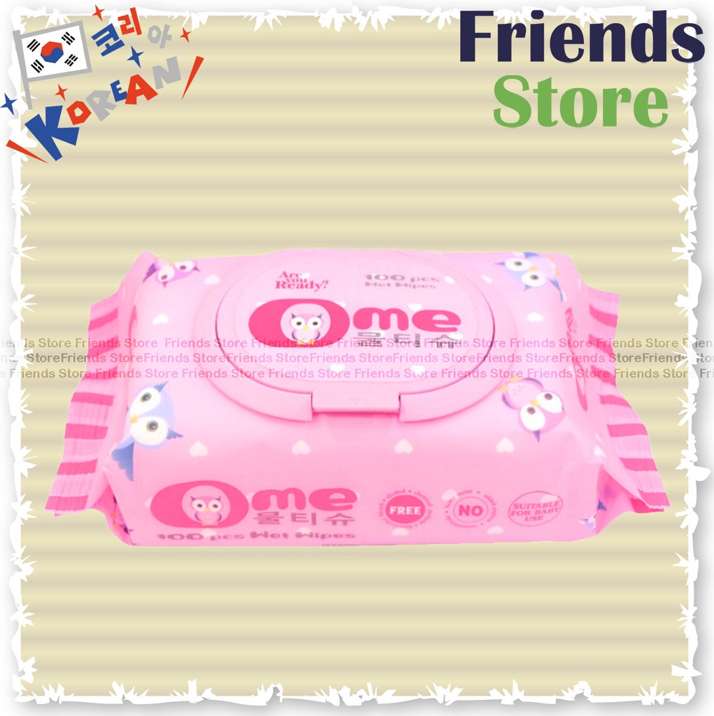 Ome - 濕紙巾連蓋裝  (每包100片)  (平行進口/包裝隨機發放)