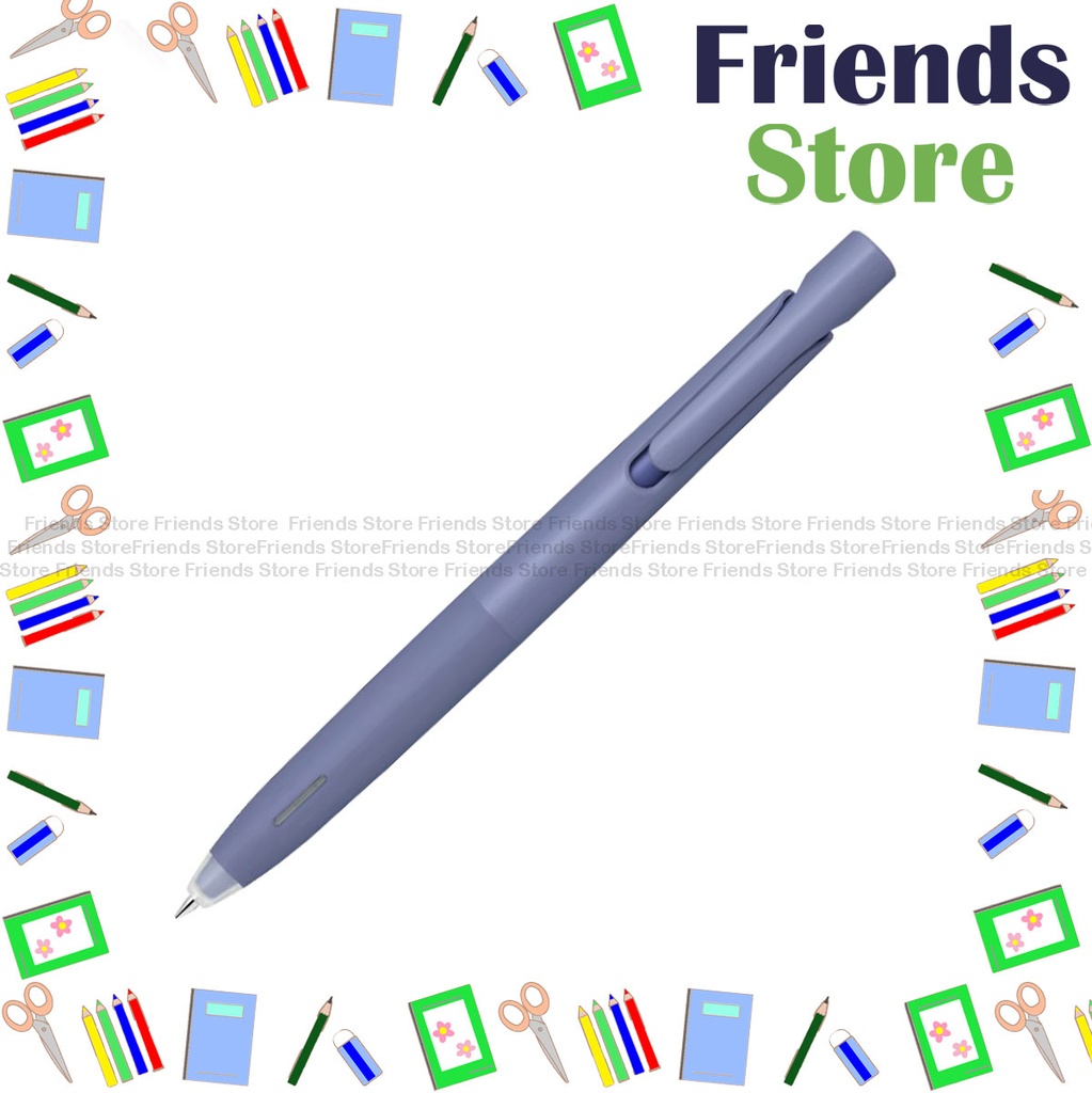 Zebra 斑馬牌 - bLen Single-Colour Emulsion Ink Ball-point Pen 0.5mm Grey Blue Barrel-Black Ink  (B-BAS88-BIZ-BL)