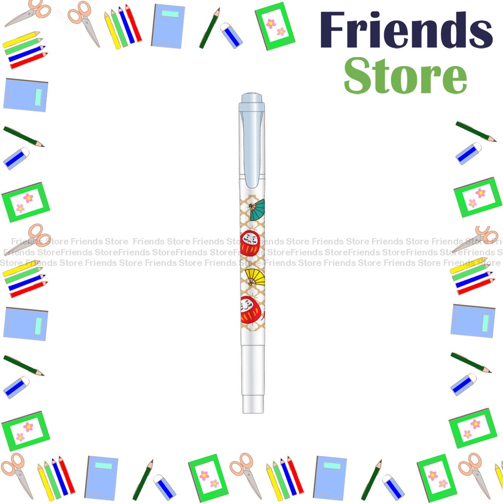 日本斑馬 - 限定版 - MildLiner Brush 日本吉祥物 雙頭軟頭毛筆+螢光筆 WKT7-LCK-MSOB