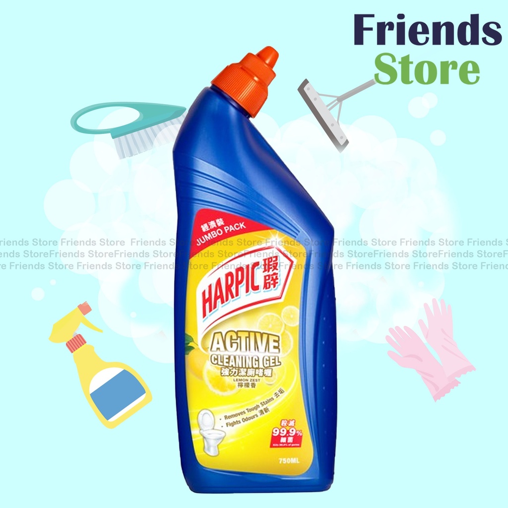 Harpic - Jumbo Pack Active Cleaning Gel - Lemon Zest (750ml)