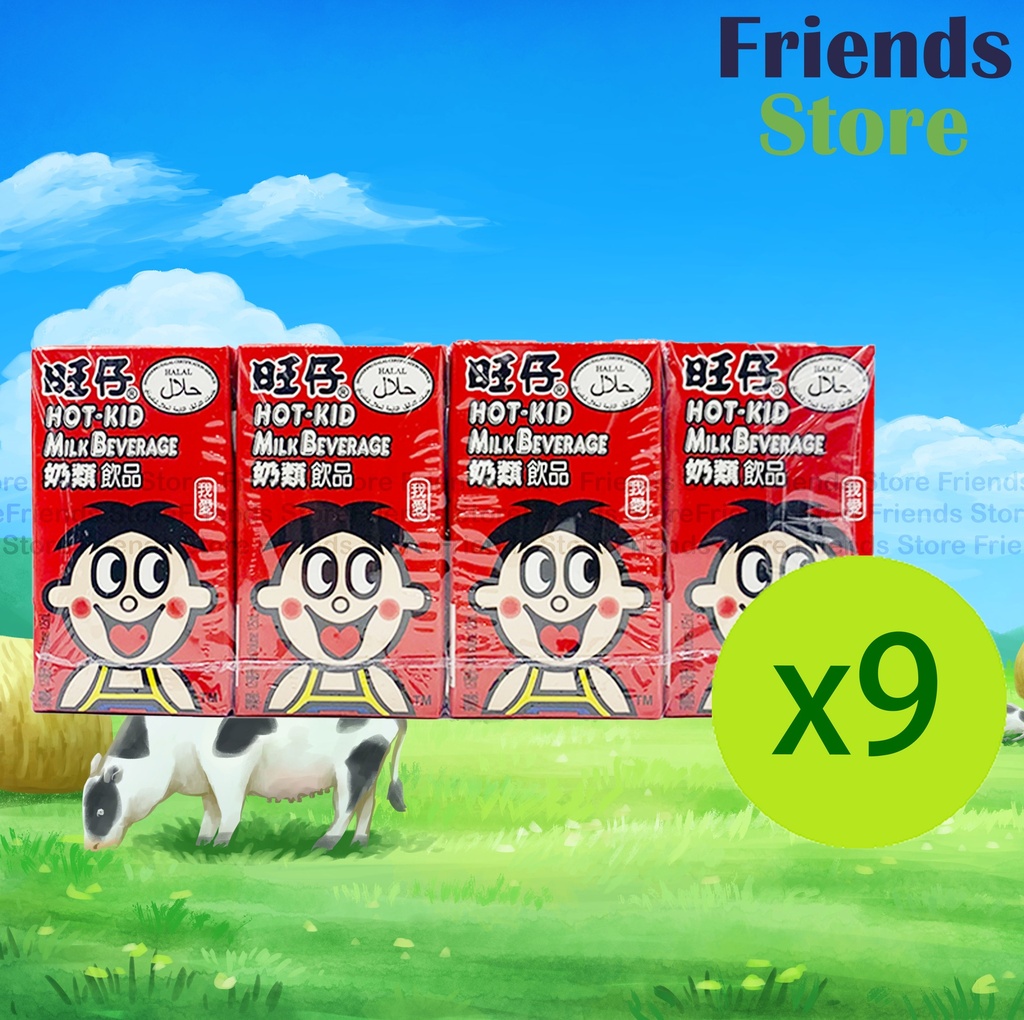 WANT WANT - [Full Case] Hot-Kid Milk Beverage 4s (125ml x 4 x 9)