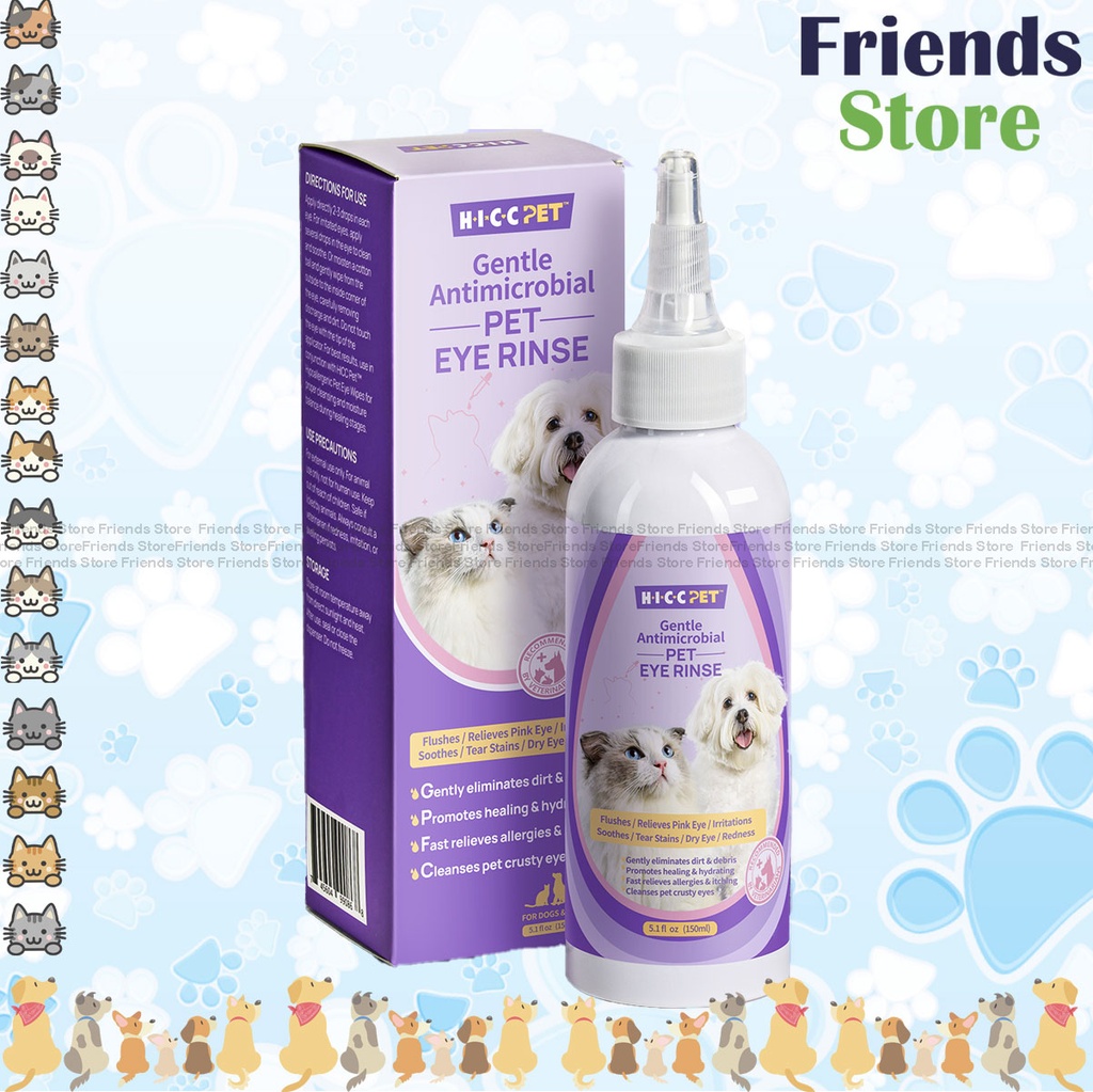 HICC PET - Gentle Antimicrobial Pet Eye Rinse (150ml)