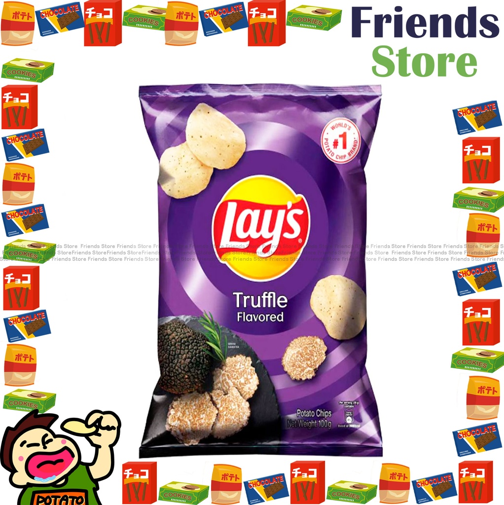 LAY'S - Truffle Flavored Potato Chips (100g X 1) 16% more chips packing distributed randomly