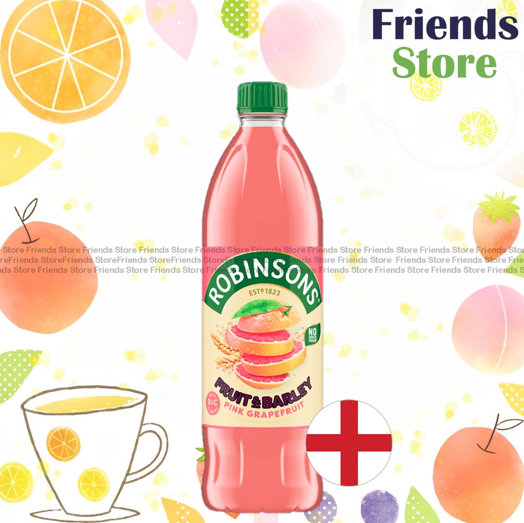 Robinsons - Fruit & Barley - Pink Grapefruit Juice (No Added Sugar) (1L)