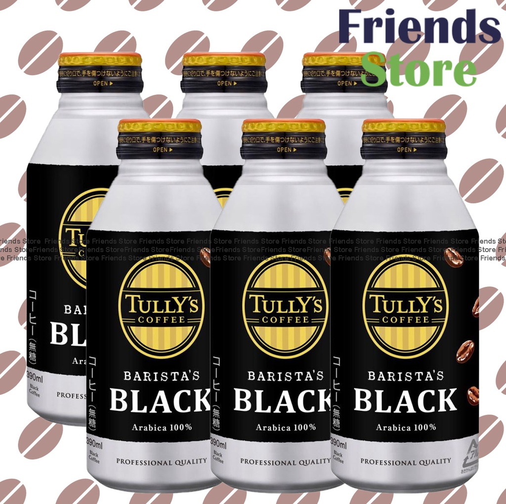 伊藤園 - Tullys 100%阿拉比卡黑咖啡 (390毫升 X 6)  (平行進口)