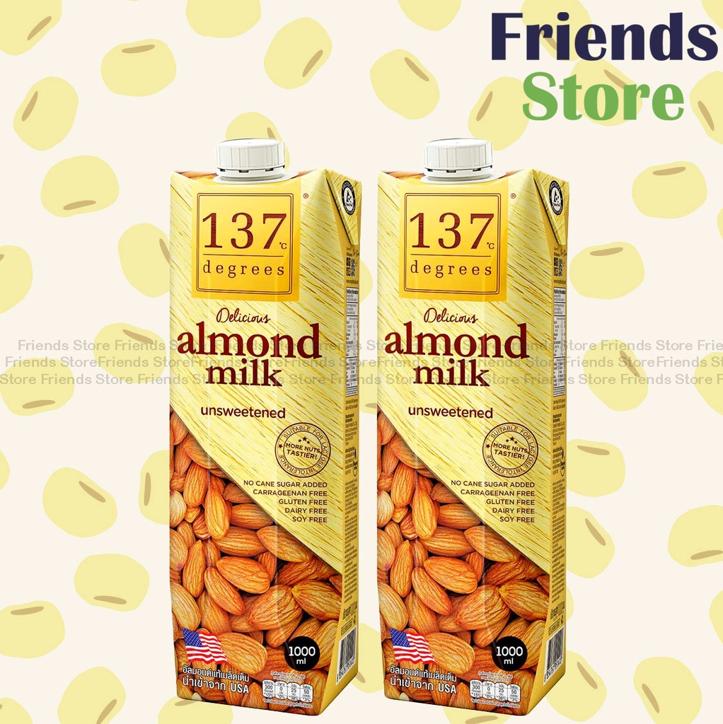 137°C degrees - Almond Milk Unsweetened (1L X 2)