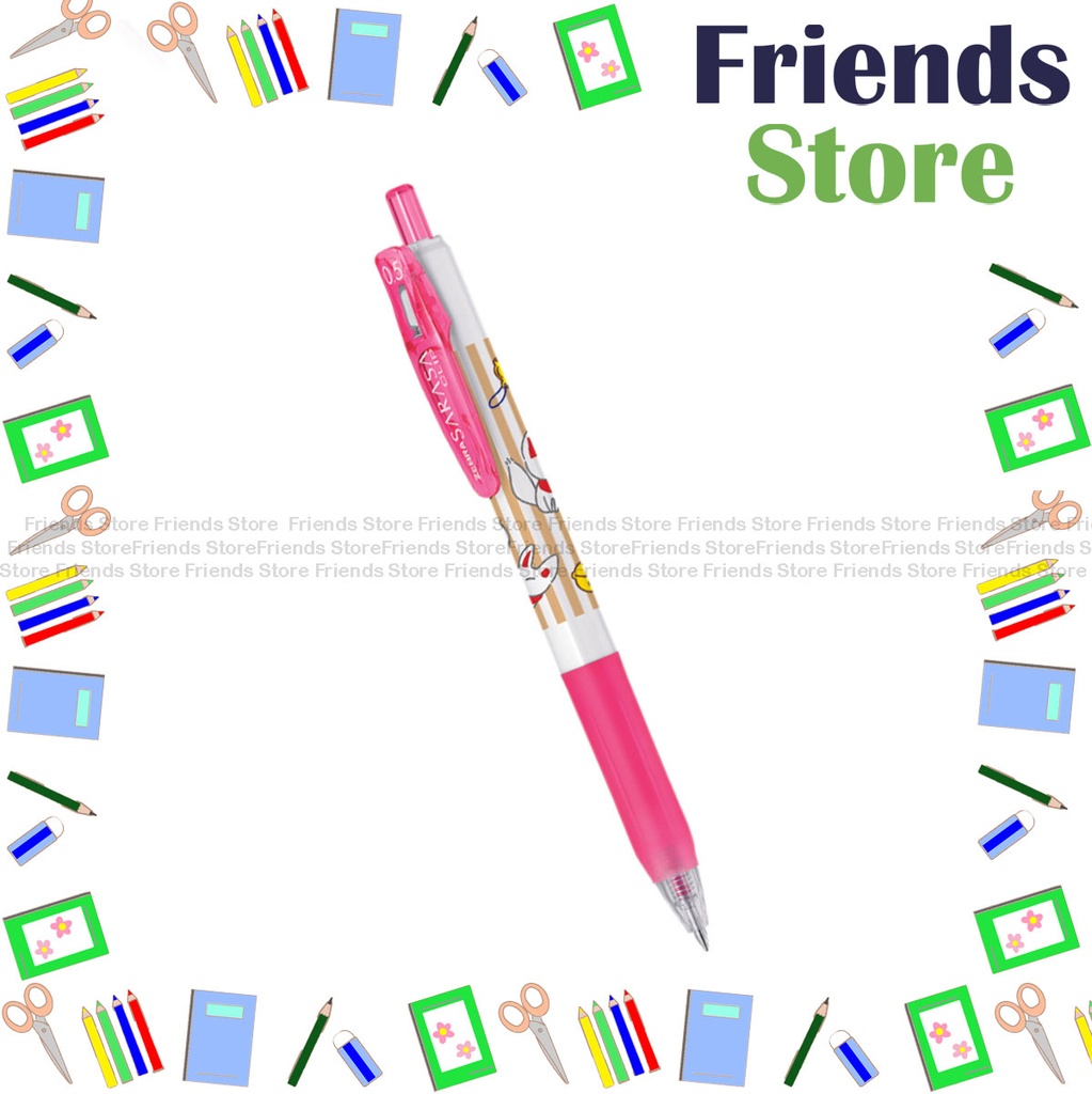 ZEBRA - Limited Edition - Sarasa Clip 0.5mm Luck Series Rollerball Pen(PINK）JJ15-LCK-P