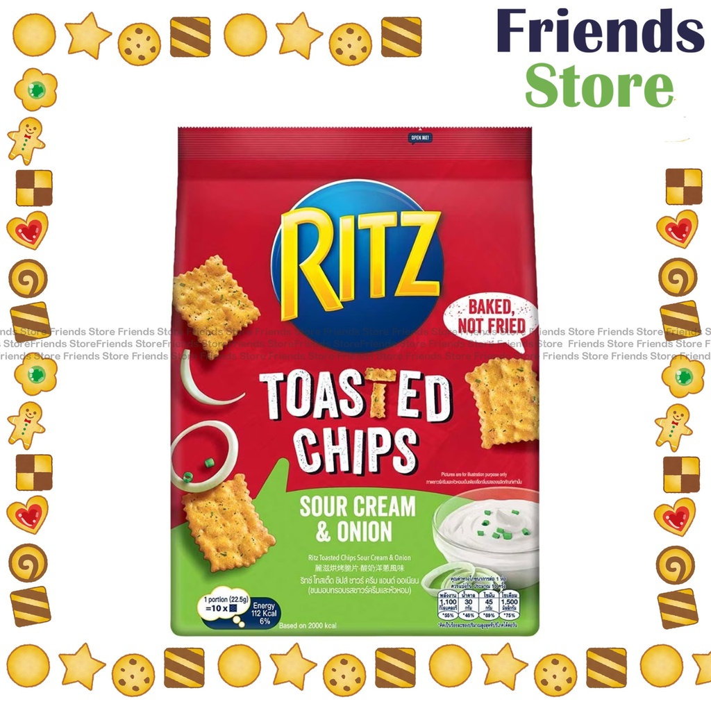 Ritz - 利是烘烤脆片 - 酸奶洋蔥風味 (229克) 最佳食用日期: 2025年8月15日或之後