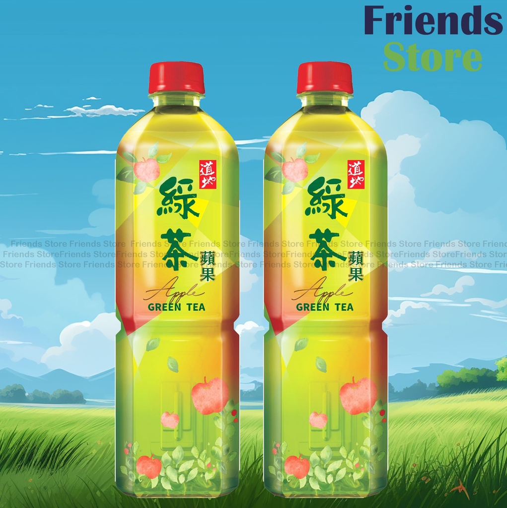 道地 - 大支裝 蘋果綠茶 (900毫升 X 2)