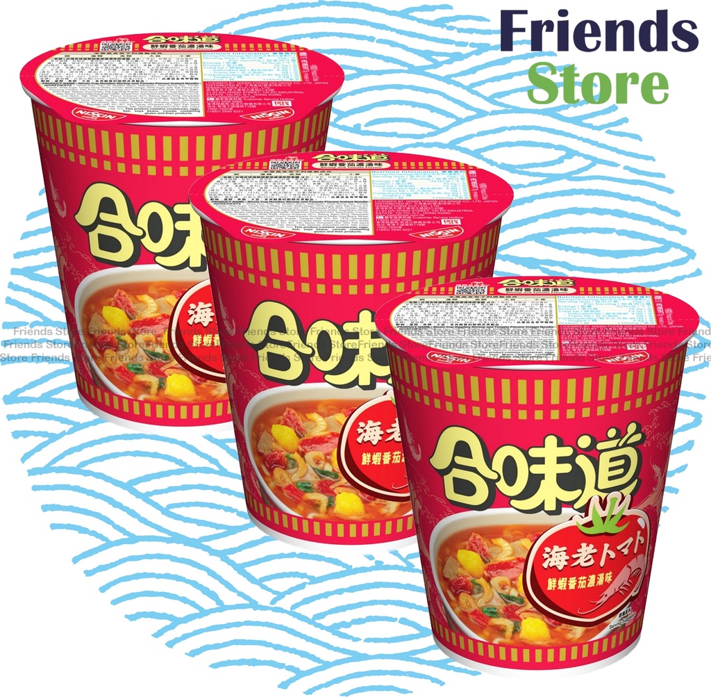 日清 - 合味道 小杯麵 鮮蝦番茄濃湯味  (75克 X 3)