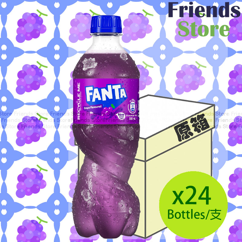 芬達 - [原箱] 樽裝 提子味汽水 (500毫升 X 24)