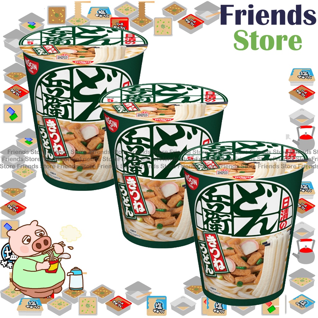 日清 - [杯裝] 日清咚兵衛 日式腐皮杯即食烏冬 (82克 X 3)最佳食用日期：2026年1月1日或之後