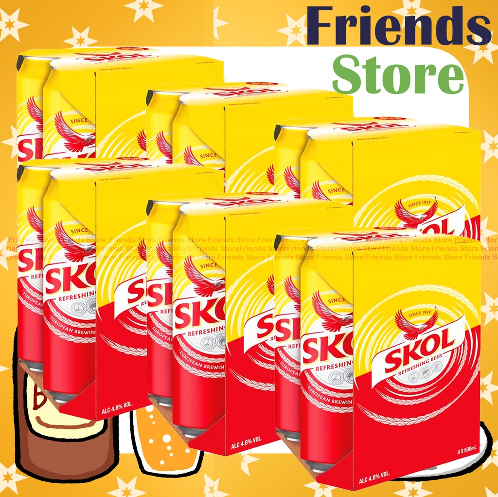 SKOL - [Full Case] Tall-Canned beer (500ml X 24) SKOL