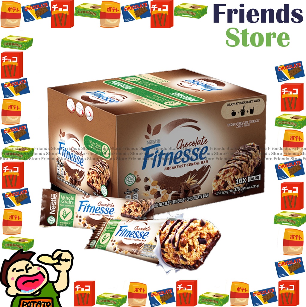 Nestlé - Chocolate Fitness Breakfast Cereal Bar (16pcs)