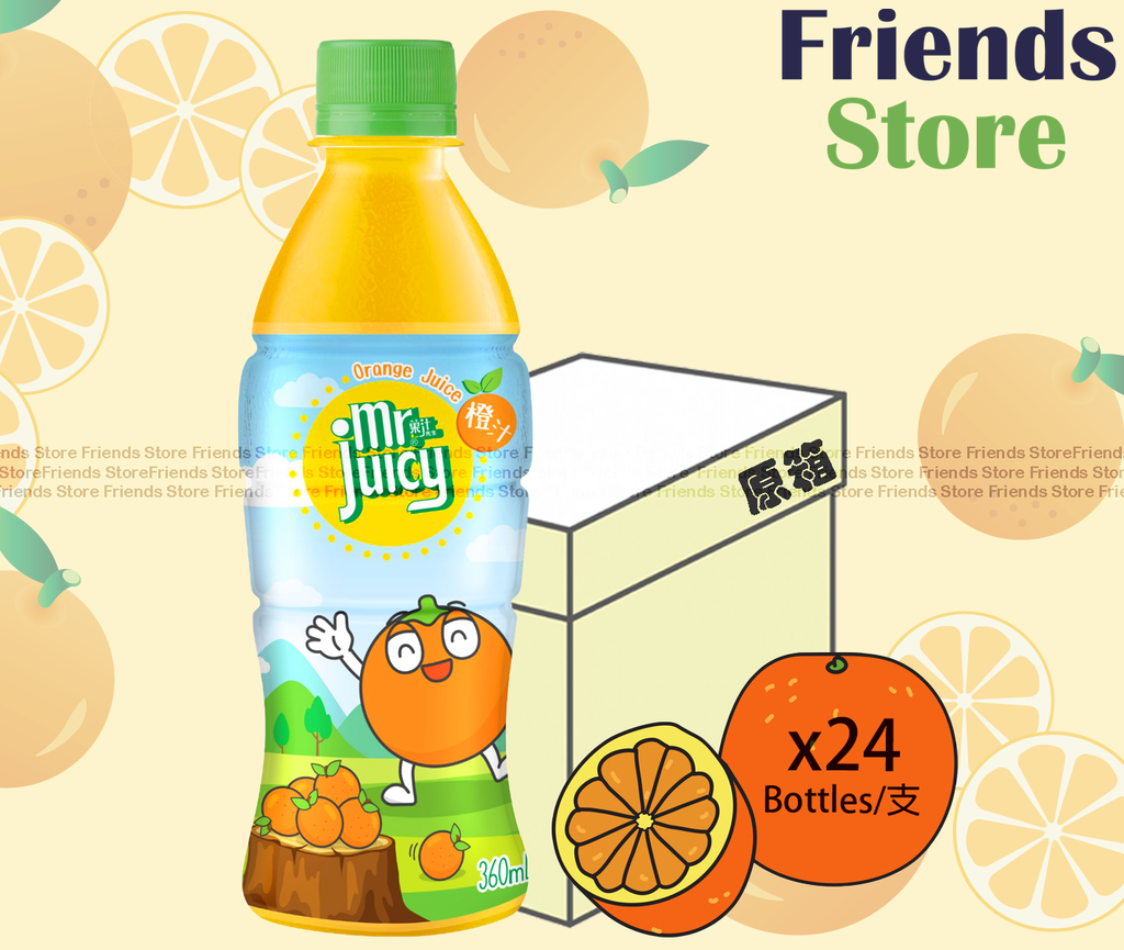 Mr. Juicy - [Full case] Orange Juice Drink (360ml x 24)