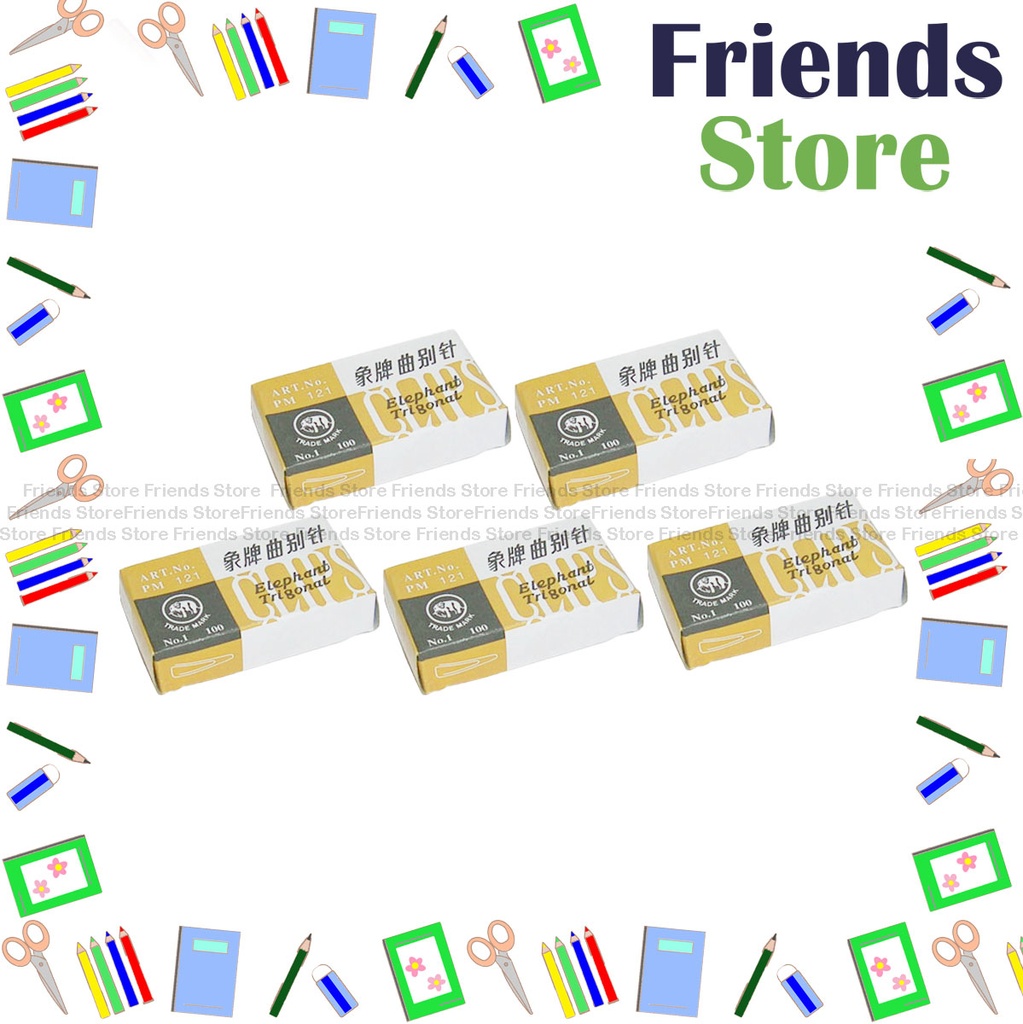 Elephant - No.121 30mm paper clips (100s/box X 5)