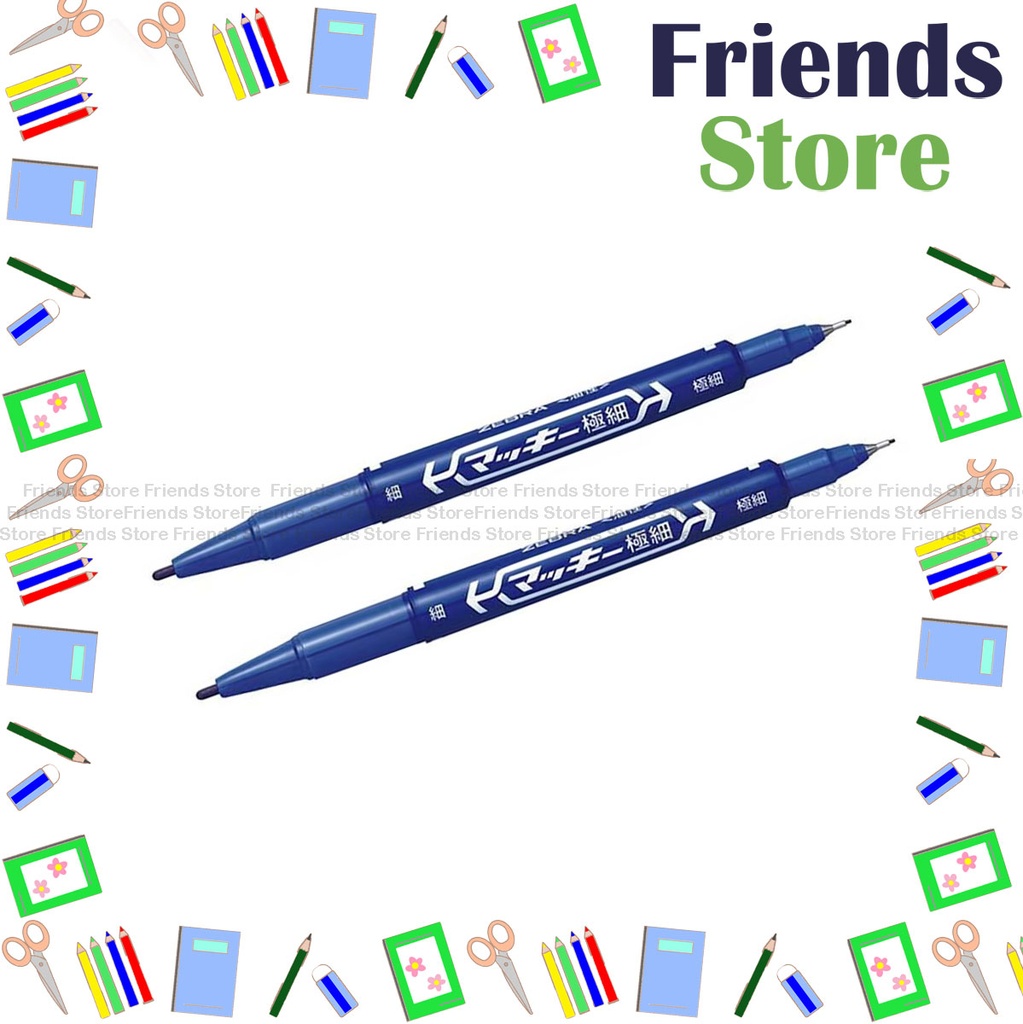 Zebra 斑馬牌 - 小嘜奇 Ex-Mckee Marker (MO-120-MC) Blue X 2