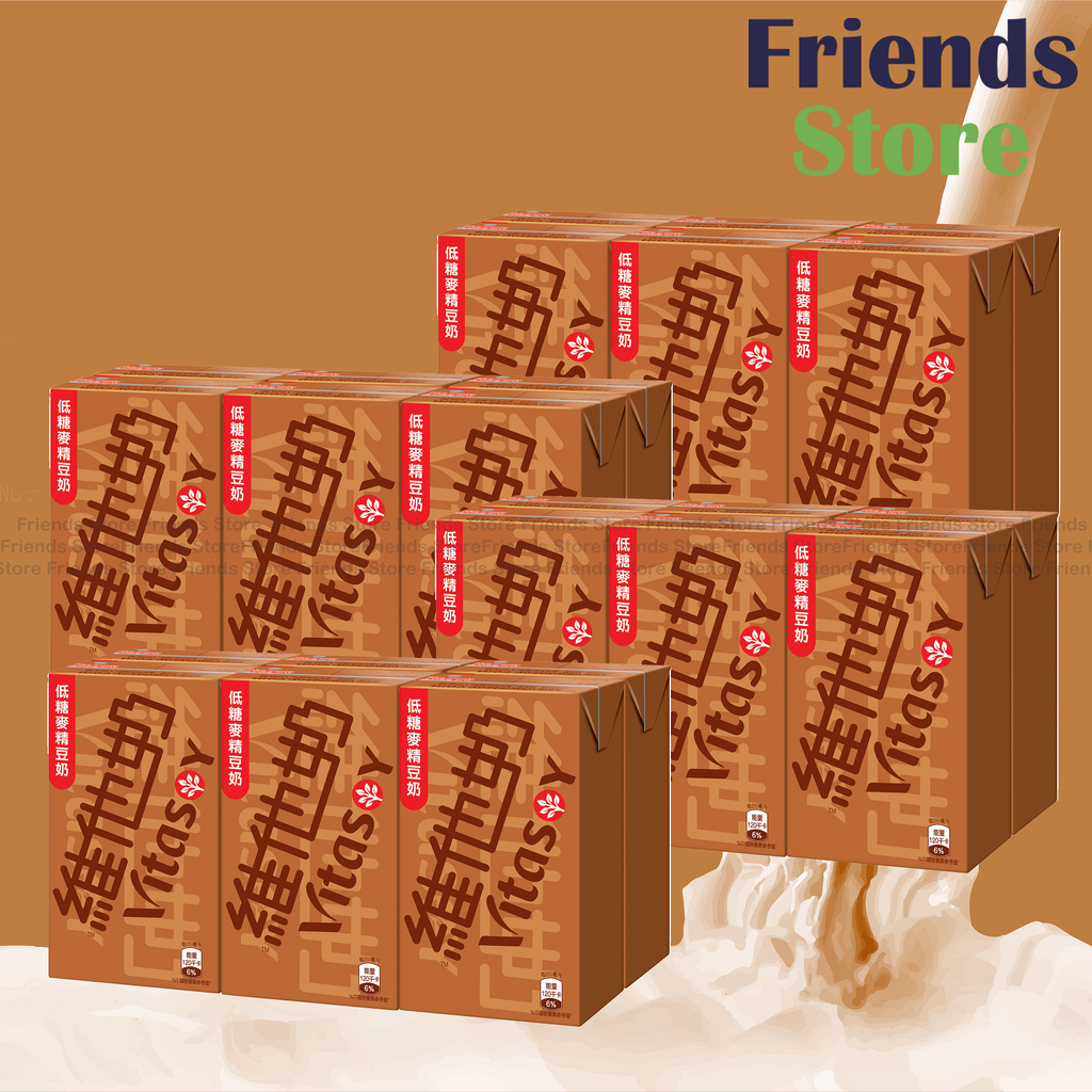 Vita - [Full case] Paper-boxed Low Sugar Malted Vitasoy (250ml X 6 X 4)