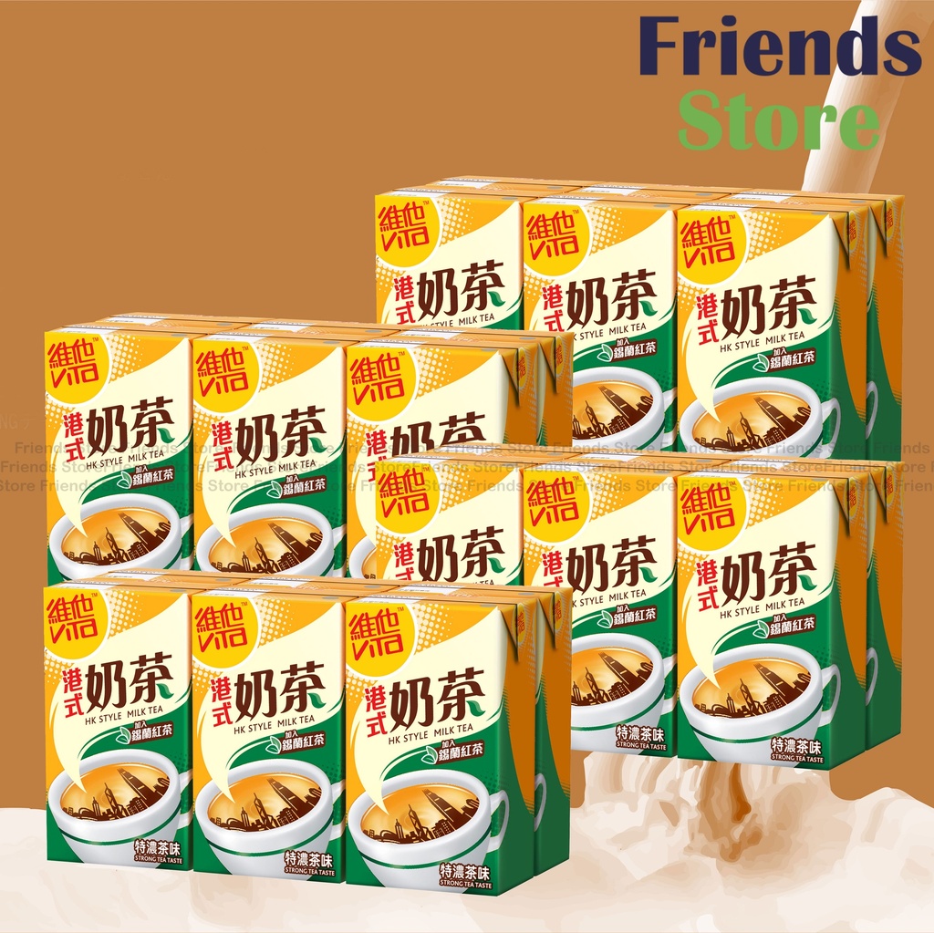 維他 - [原箱] 紙包裝-(特濃茶味) 港式奶茶 (250毫升X 6 X 4)  