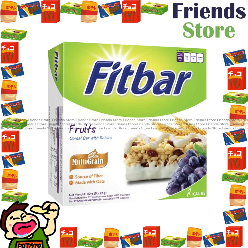 Fitbar - 水果麥纖棒 食品 (22克 X 5條)