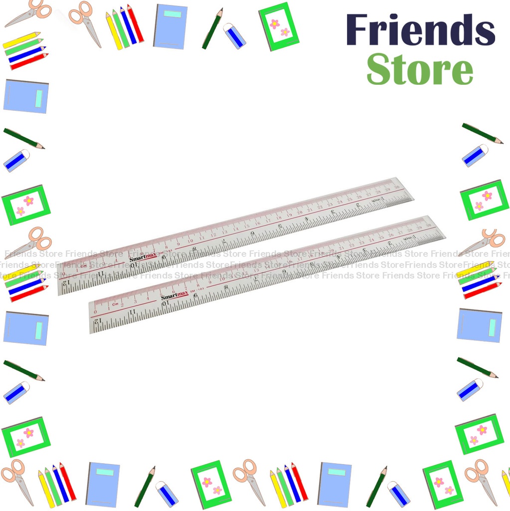 Smartmax - Acrylic Ruler SM103 (30cm) X 2