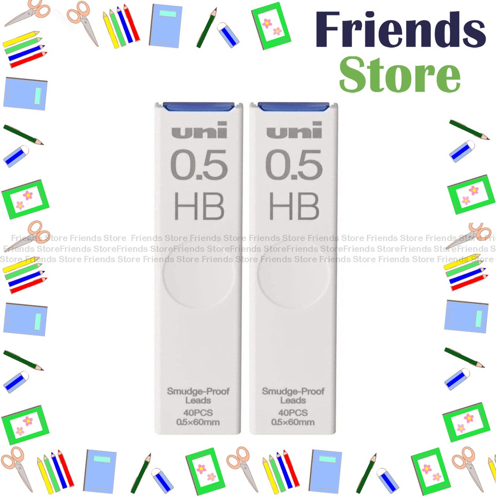UNI - Pencil Leads 0.5mm HB (40pcs/Tube X 2)