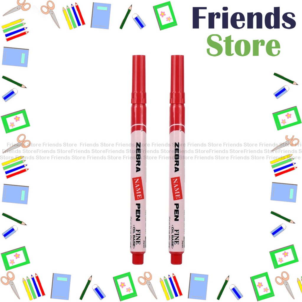 Zebra 斑馬牌 - Name Pen 1.0mm Red [2pcs]